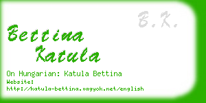 bettina katula business card